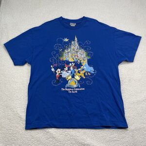 Walt Disney World 50th Anniversary TShirt Size XXL Castle Metallic Parade Mickey